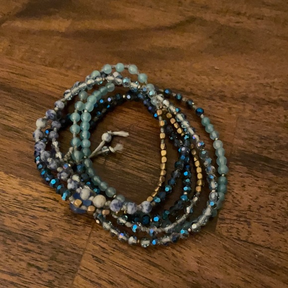 Jewelry - Bracelet necklace blue beads new